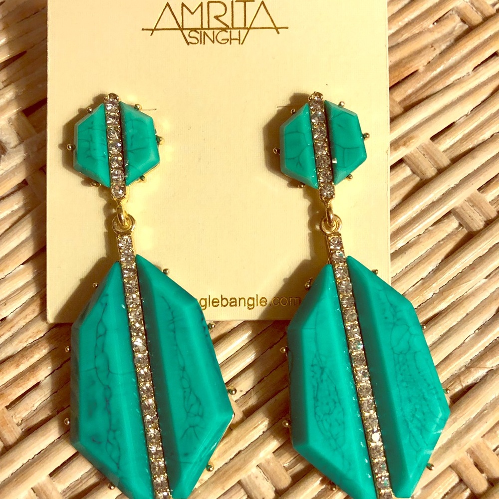 Teal Amrita earrings